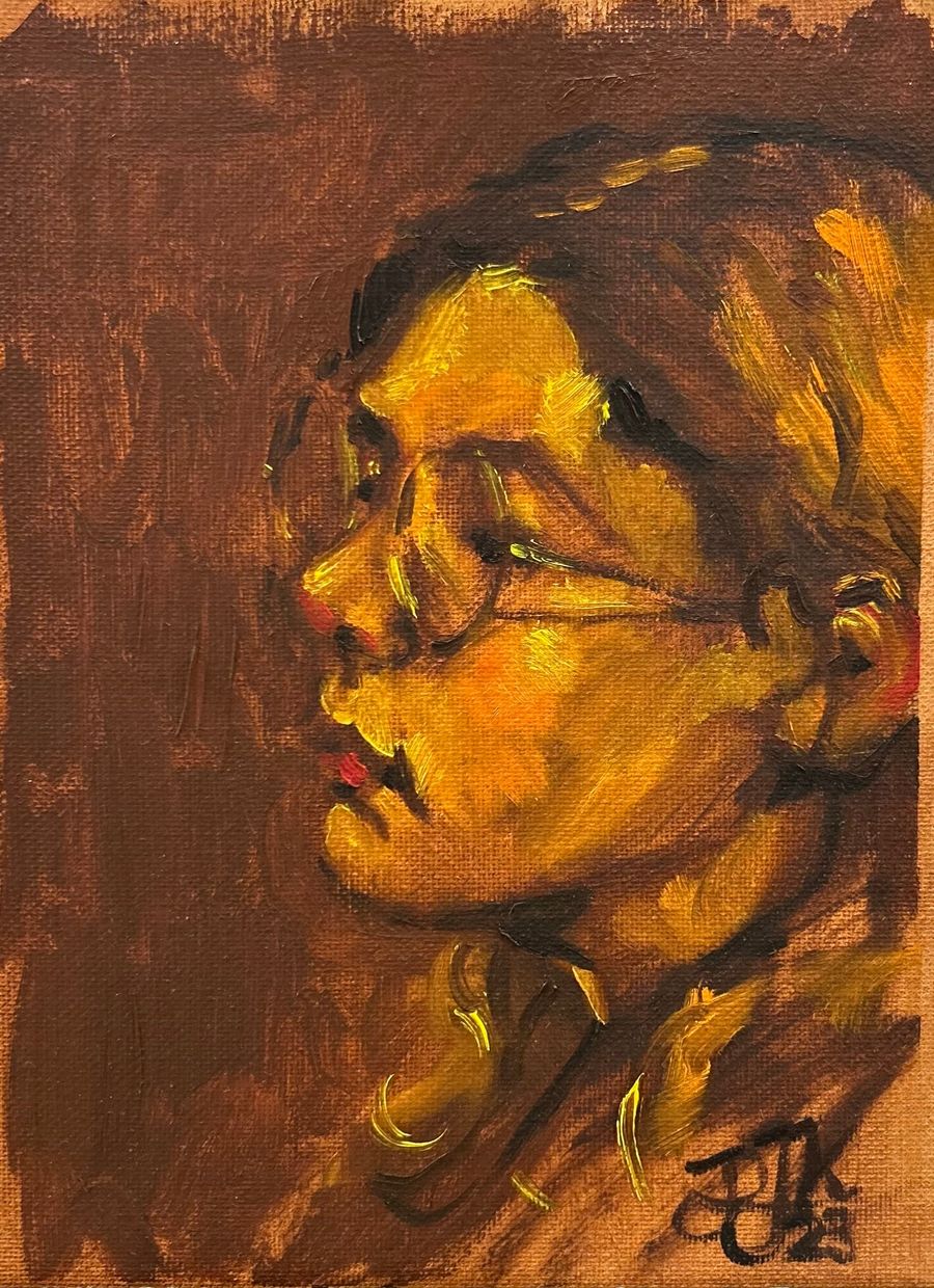 image of Untitled in yellow and brown